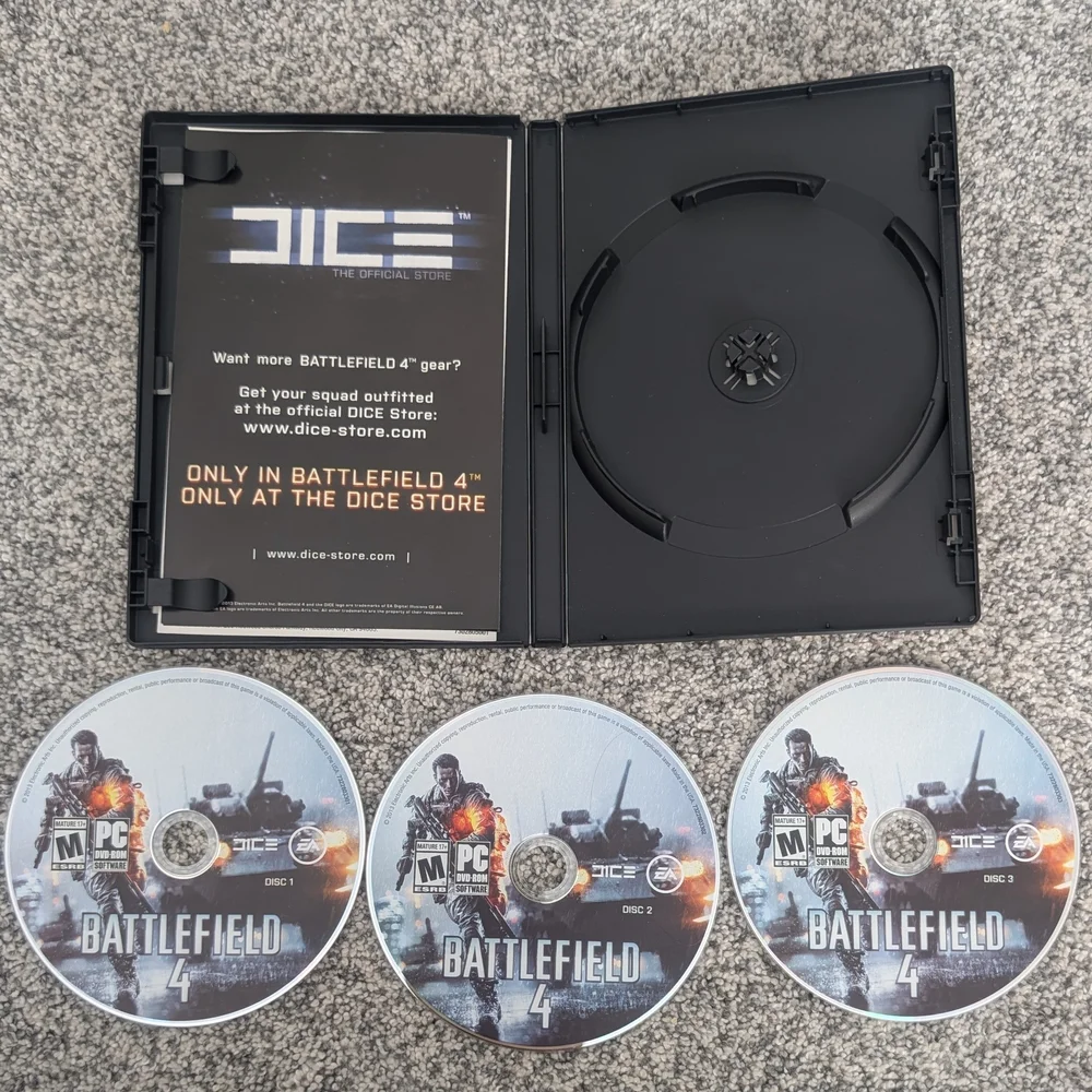 Battlefield 4 Frostbite 3 EA PC Game DVD-ROM 2013 3 Discs